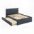 Burlap Upholstered Button Tufted Bed-118637909