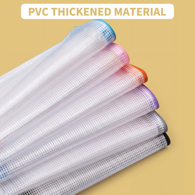 100-Pack A4 Mesh Zipper Pouches – Waterproof PVC Document Organizer Bags in 10 Colors for Office, School & Travel (34x24cm)