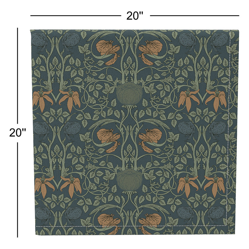 Selda 100% Cotton Floral Square Napkin