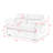 Loveseats Sofa Bed With Pull-Out Bed,Adjsutable Back And Two Arm Pocket