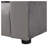 Dark Gray Velvet Kids Upholstered Chair with Ottoman