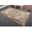 Tapis beige rétro en laine à motif patchwork 62,2 x 108,8 po
