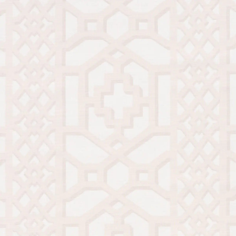 Zanzibar Trellis Matte Fabric, Blush