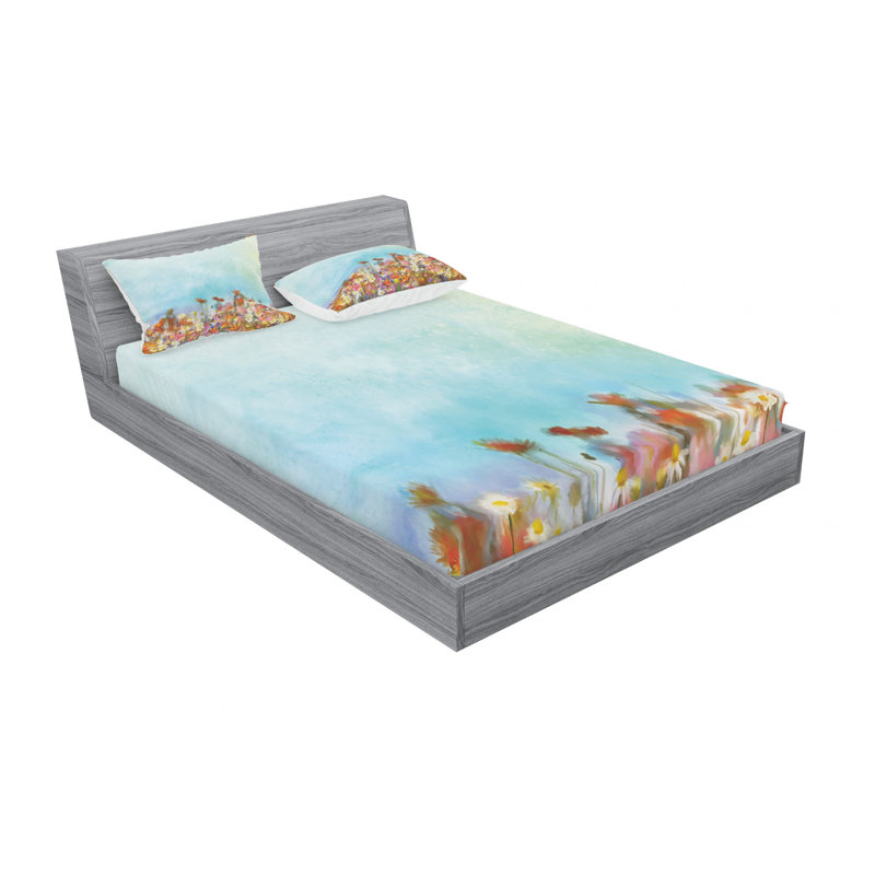 Ensemble de draps Kind of Flower, Taies d'oreiller pour grand lit