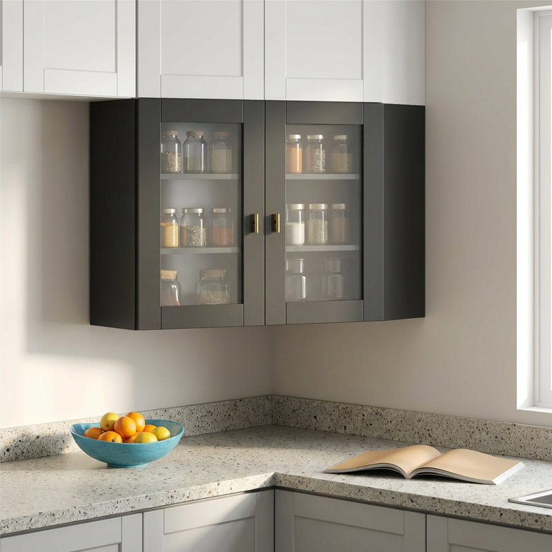 3 Piece Cube Shelf, Black