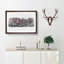 Wintertime in Amsterdam Netherlands in Abstract - Picture Frame Graphic Art Print-55765700-55765699