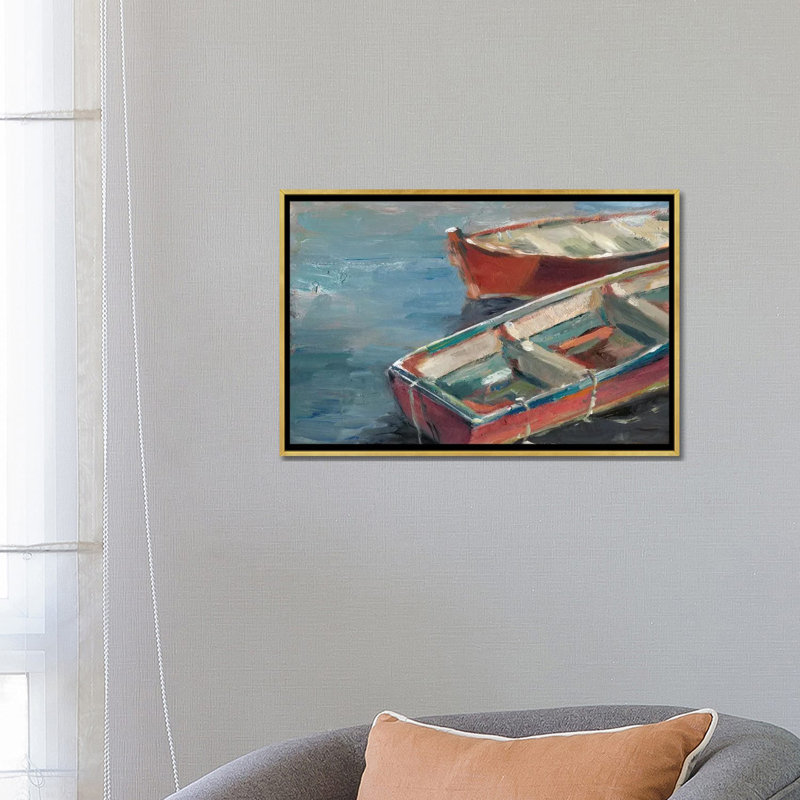 «By the Lake I», reproduction sur toile, H 40 po x l 60 po x P 1,5 po, Toile tendue, Pas de tapis