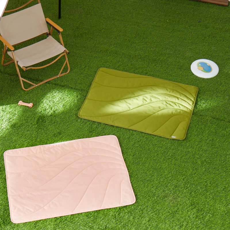 Tapis de voyage en nylon pour chien, Rose clair