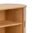 Willam Light Stained Oak Sideboard TV Unit Japandi Mid-Century Credenza with Fabric Tambour Doors and Solid Wood Legs-1846368562