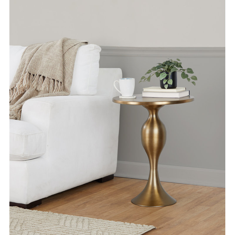 Kateryn Accent Table, Matte Golden Brown
