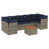 Coussin bleu marine / structure grise est en rupture de stock
