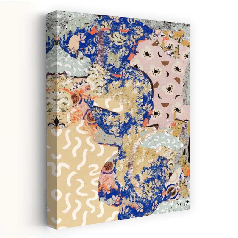 Art contemporain, art contemporain abstrait, H 48 po x l 32 po