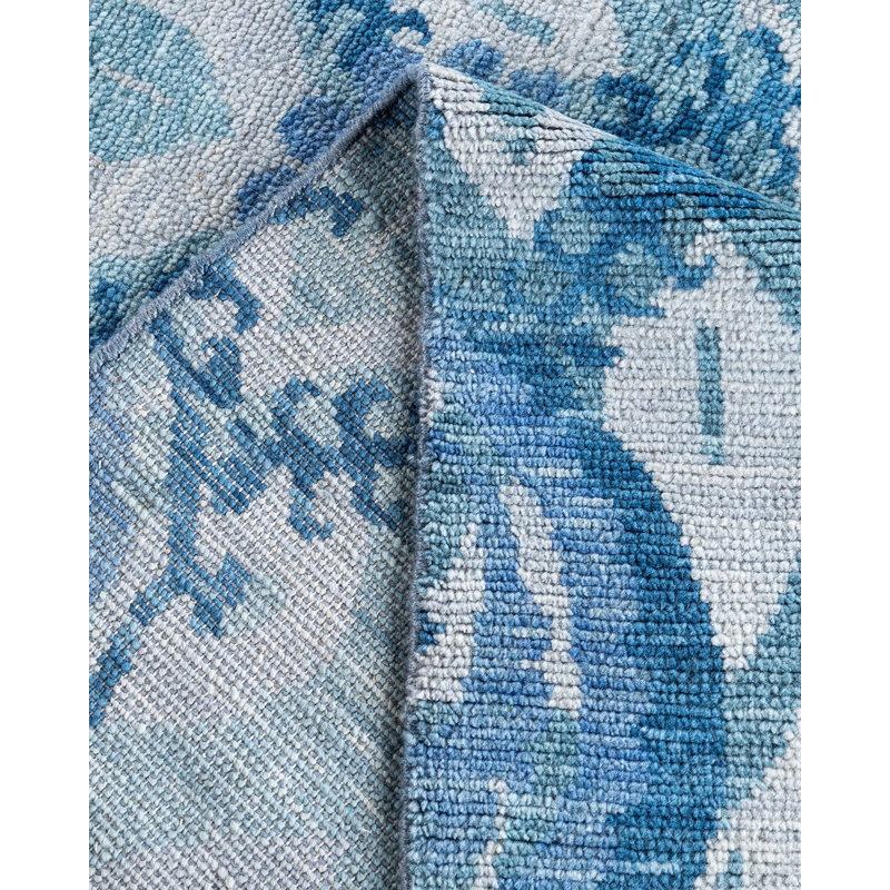 Overdyed One-of-a-Kind 7' 10" X 9' 10" Hand Knotted Area Rug