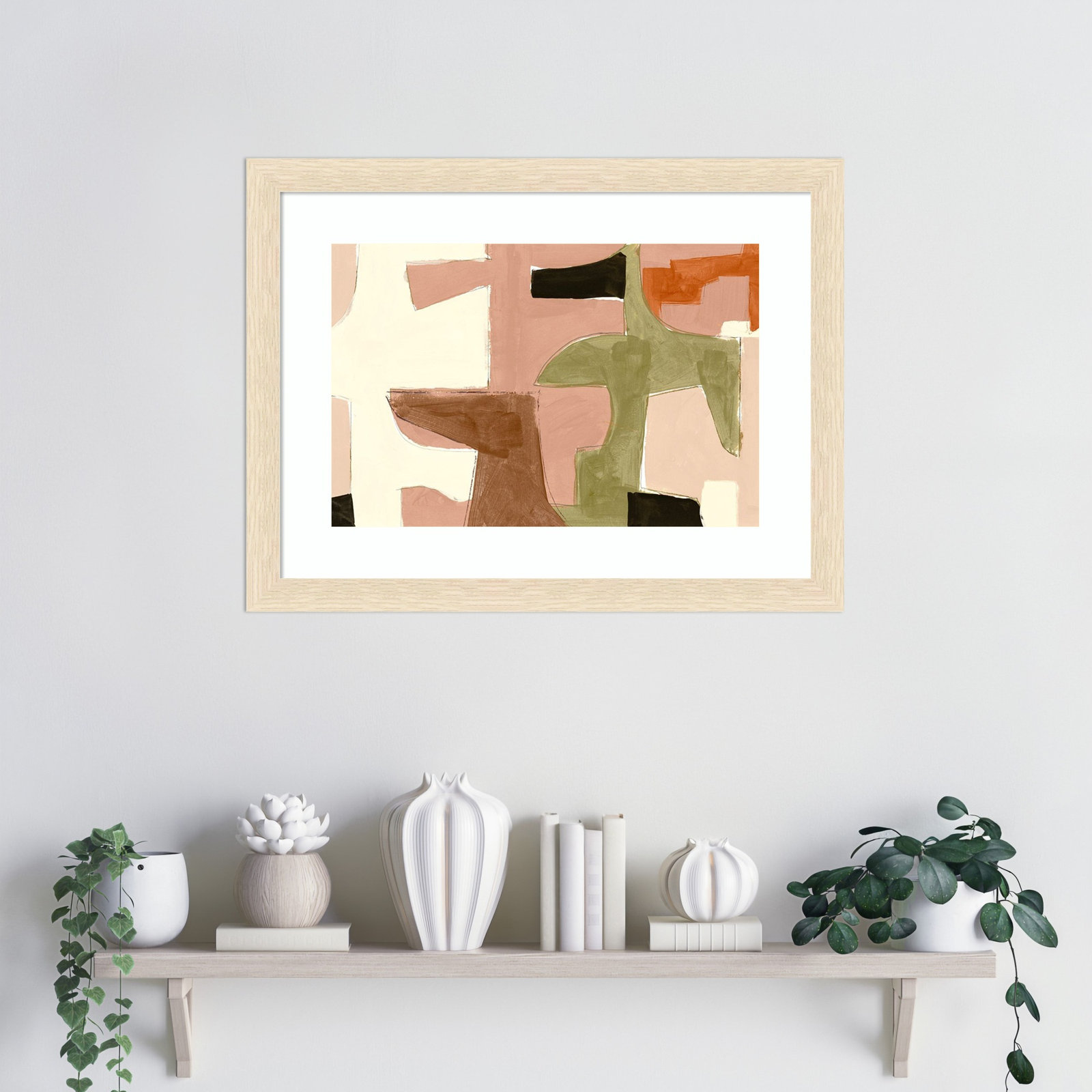 New Jigsaw I Print by Cartissi, 17" H x 22" W, Natural