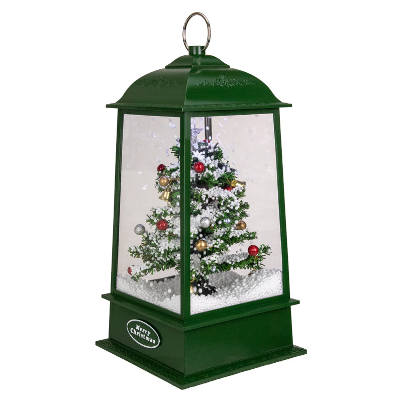 Lanterne de Noël 13,5 "avec lumières DEL