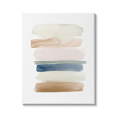 "Tranquil Earth Tones", peinture abstraite moderne sur toile tendue par Grace Popp