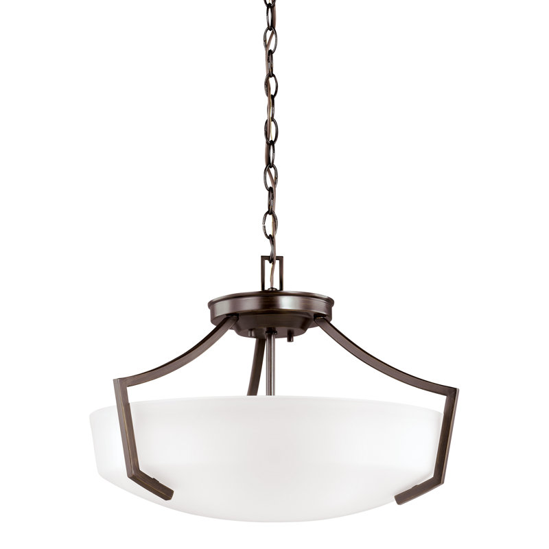 Hanford 3 - Light Unique/Statement Pendant, Burnt Sienna