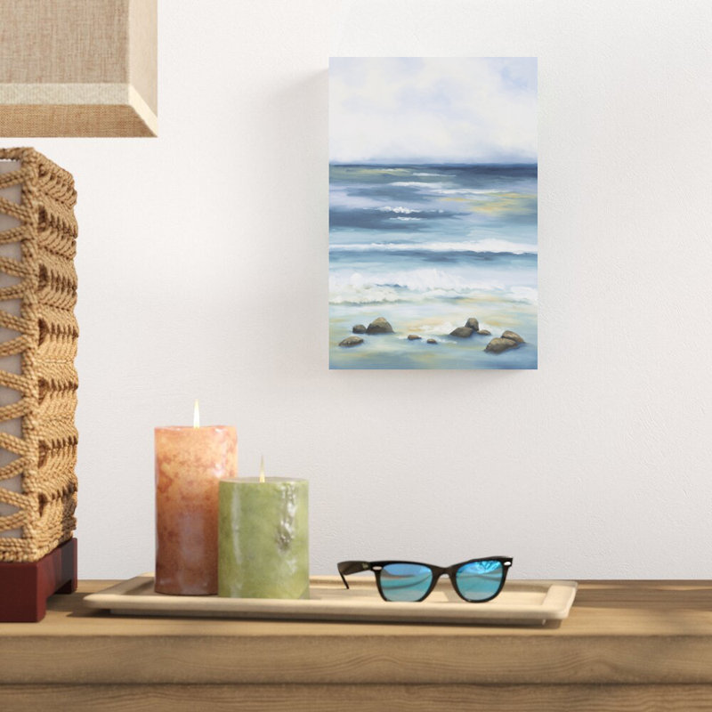 " Blue Crush " by Danusia Keusder Painting Print, 12" H x 8" W