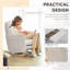 Rocking Chair Nursery with Adjustable Footrest and High Backrest-129171852