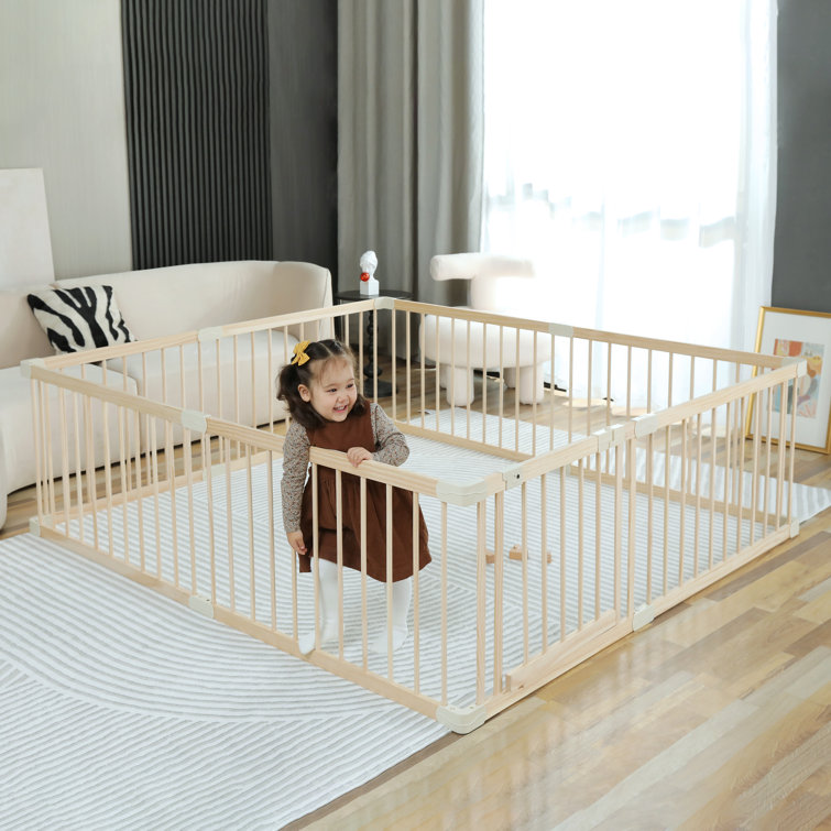 Baby Playpen Kids Fence with Safety gate –