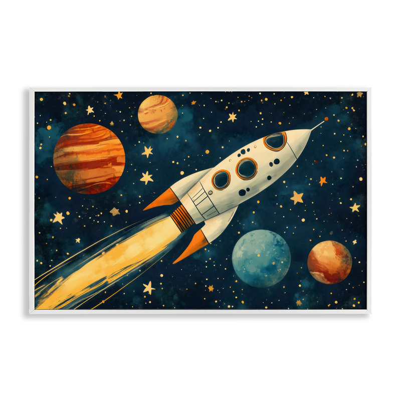 Giclée encadrée, conception par Creative Studio, H 12 po x l 18 po, Estampe numérique encadrée blanc bord de mer