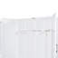 Grand lit escamotable mural avec placard, blanc