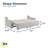 Serta Gabi 90.2" Queen Size Convertible Sleeper Sofa, Lift and Fold Wall Hugger, Chenille-91113148