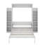 Lit escamotable double avec tablettes et DEL