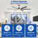 72" Aluminum 6-Blade Large LED Windmill Ceiling Fan With Remote Control