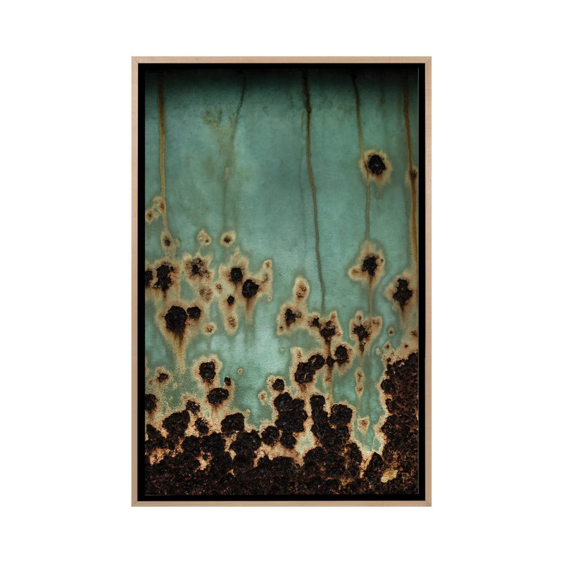 «Descent II», reproduction d'art sur toile encadrée, 48" x 32", Framed Canvas, Beige