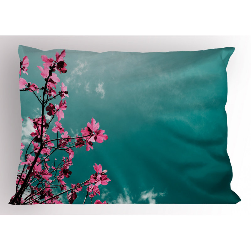Sun Polyester Floral Sham Set, King
