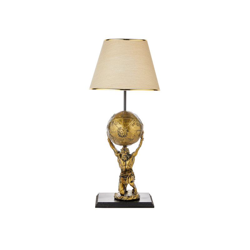 Lampe de table, Or, Beige