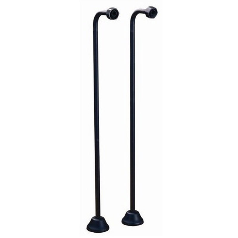Appui simple Aviston pour pied à griffes ou baignoire élégante, Bronze huilé