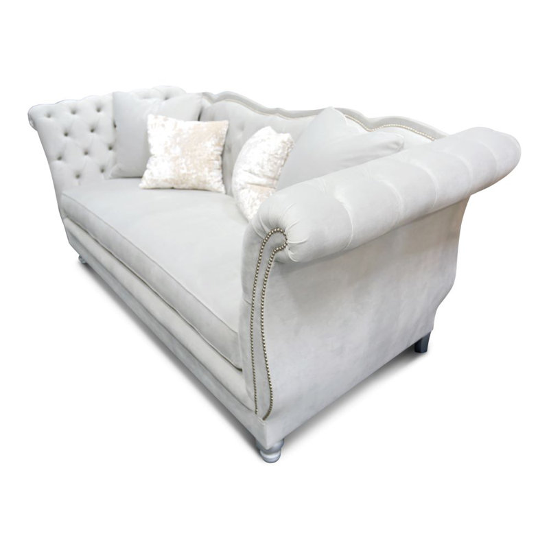 Gigi Sofa, Gray, Silver
