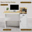 Bureau de réception rectangulaire Premium Premium avec éclairage RVB et rangement verrouillable