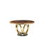 Galaxy 5 - Pieces Round 51"Dining Set with Beige Chairs-2113899174-2130880295