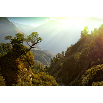 Paysage enchanté du Népal par Smithore - Photographie sur toile tendue