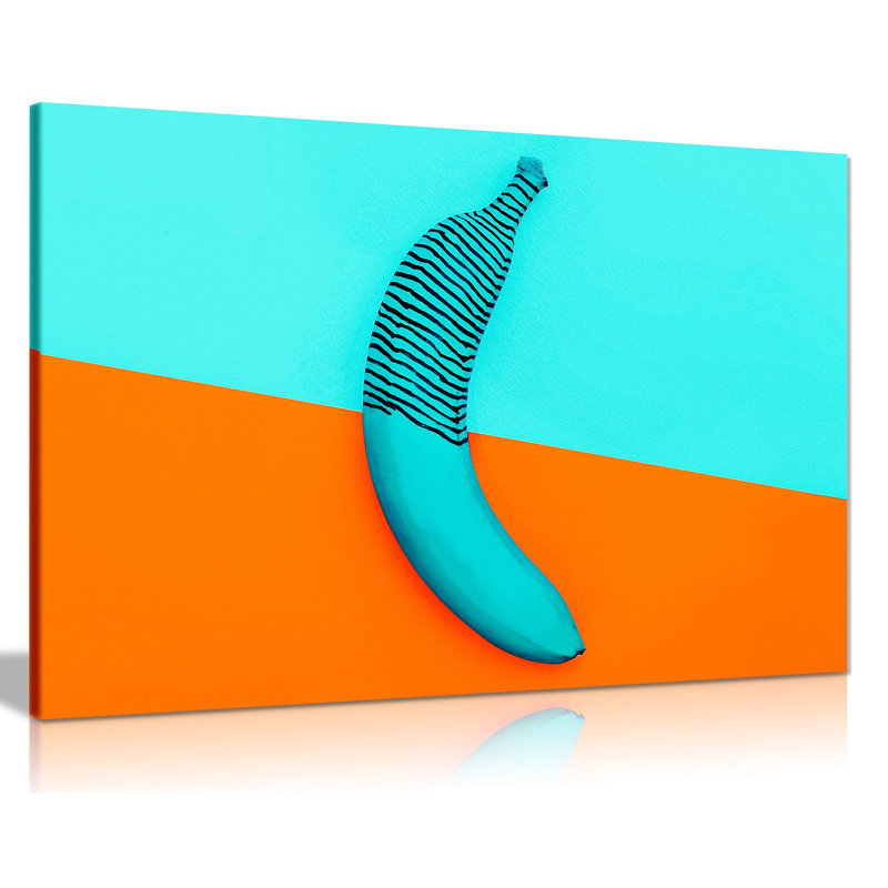 Bannana - Wrapped Canvas Print, 20cm H x 31cm W