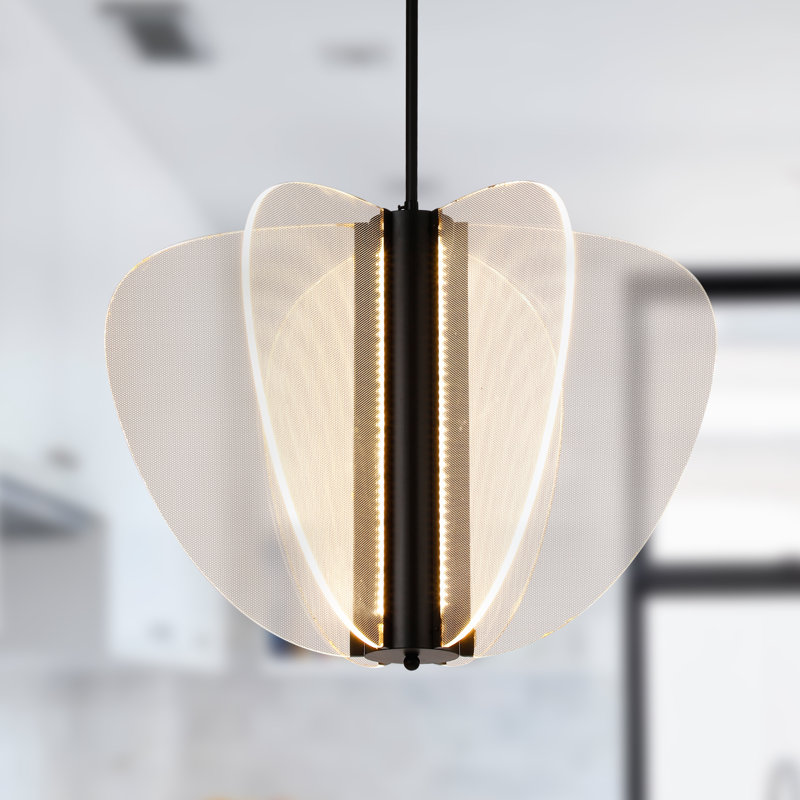 Lustre papillon Calene, Noir