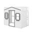 Lit mezzanine simple avec échelle-790725173