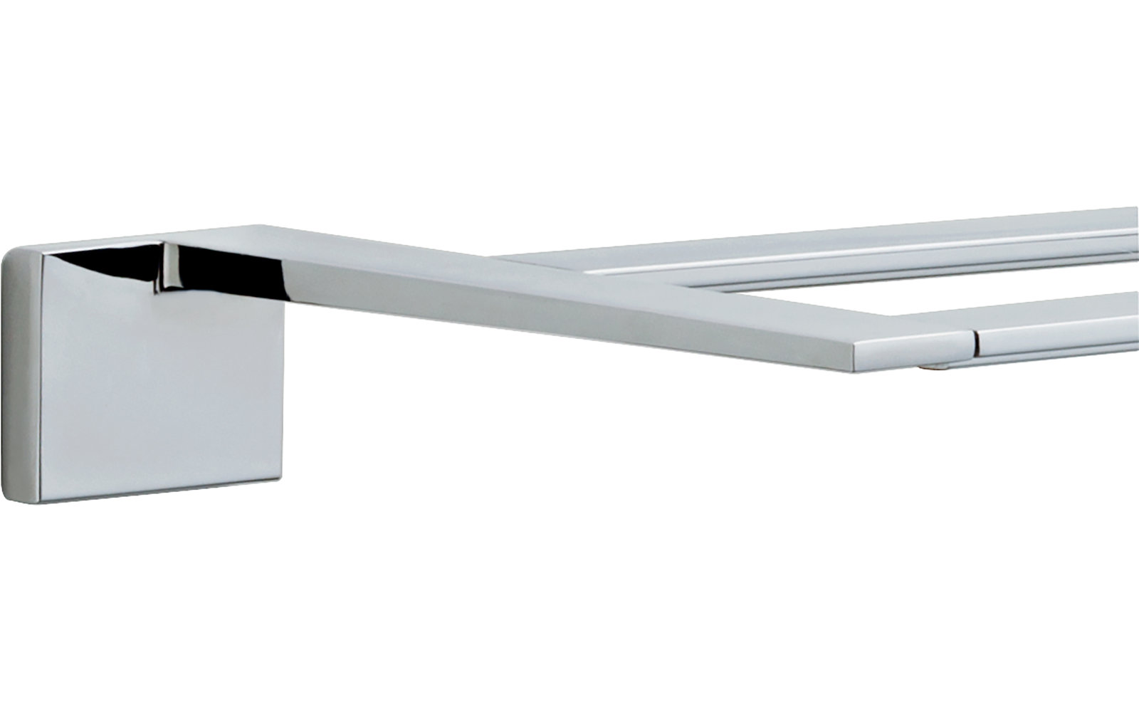 Vero 24" Double Wall-Mounted Towel Bar, Chrome