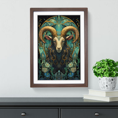 Goat Nouveau - Framed Print