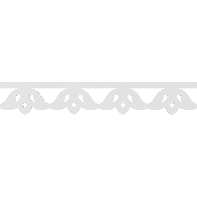 Dearborn Architectural Grade PVC Running Trim, 8" H x 48" W x 0.63" D