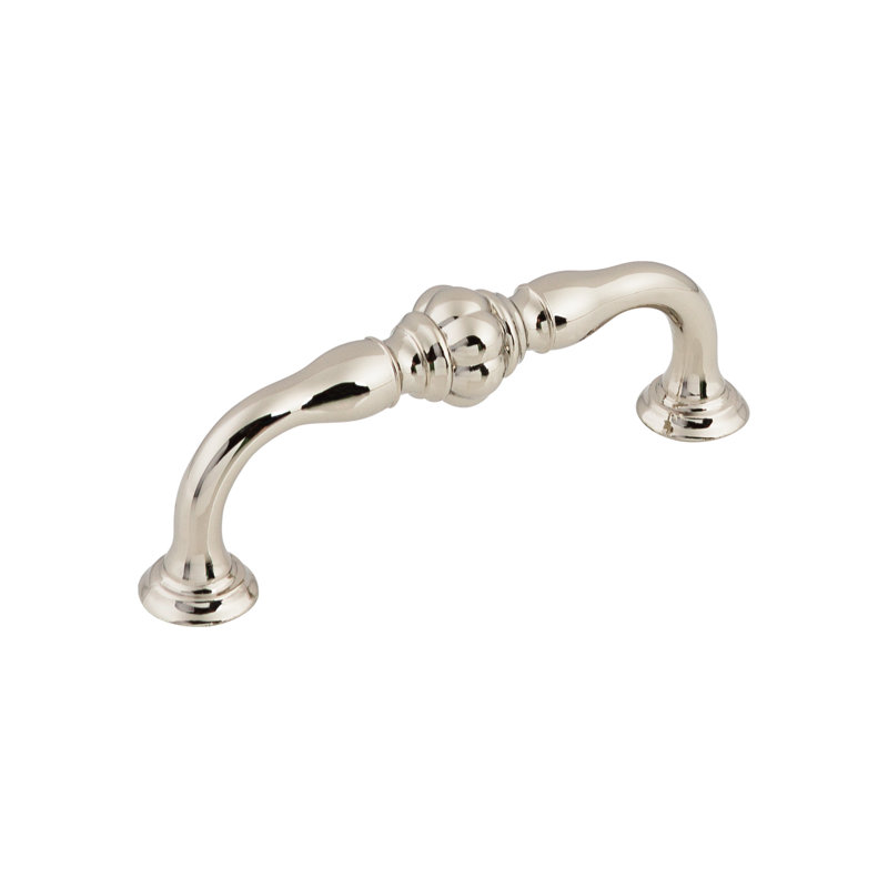 Allington Bar pull, Polished Nickel, 3 3/4" Center to Center
