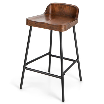 Wegford Bar Stool with Iron Frame