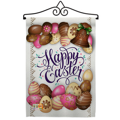 Double Sided 18.5'' H x 13'' W Polyester Easter Flag Set