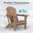 Outdoor Foldable Adirondack Chair Set HDPE Fire Pit Chair Weather Resistant-1372391810