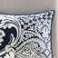 Édredon pour grand lit 7 pièces en indigo - Coussins décoratifs en coton avec bordure-120264908-120264907