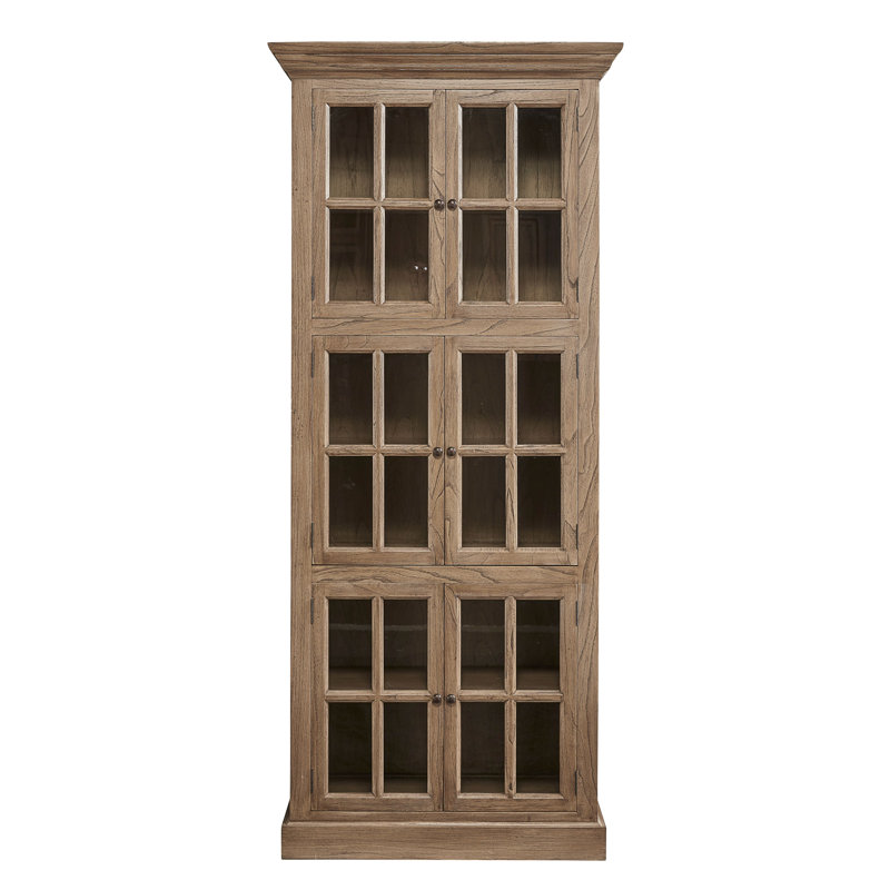 Solid Wood Bookcase, Light Brown