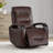 Britnee Genuine Leather Swivel Power Recliner-1194143541